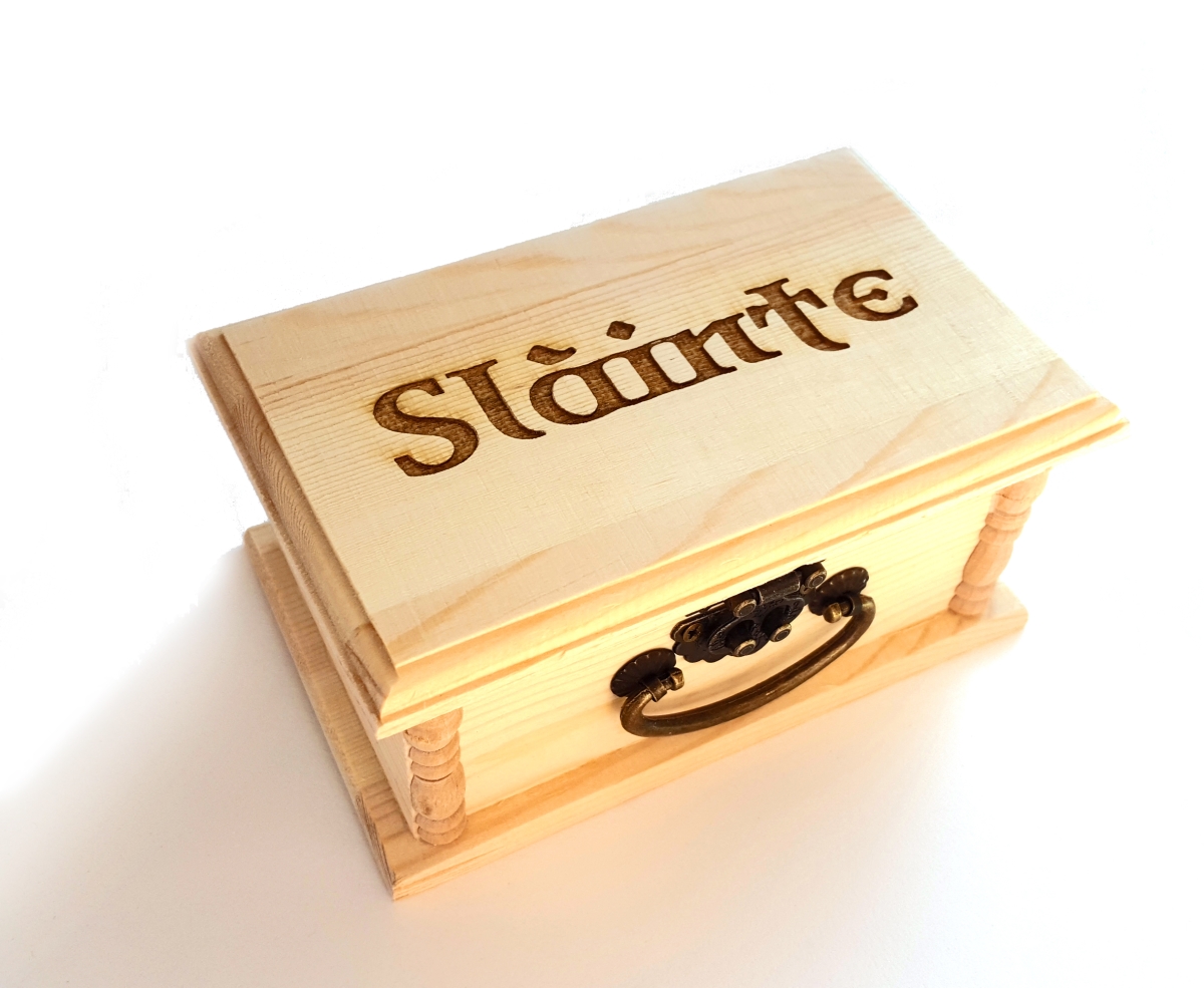 CBSL01 Slainte Engraved Wooden Box