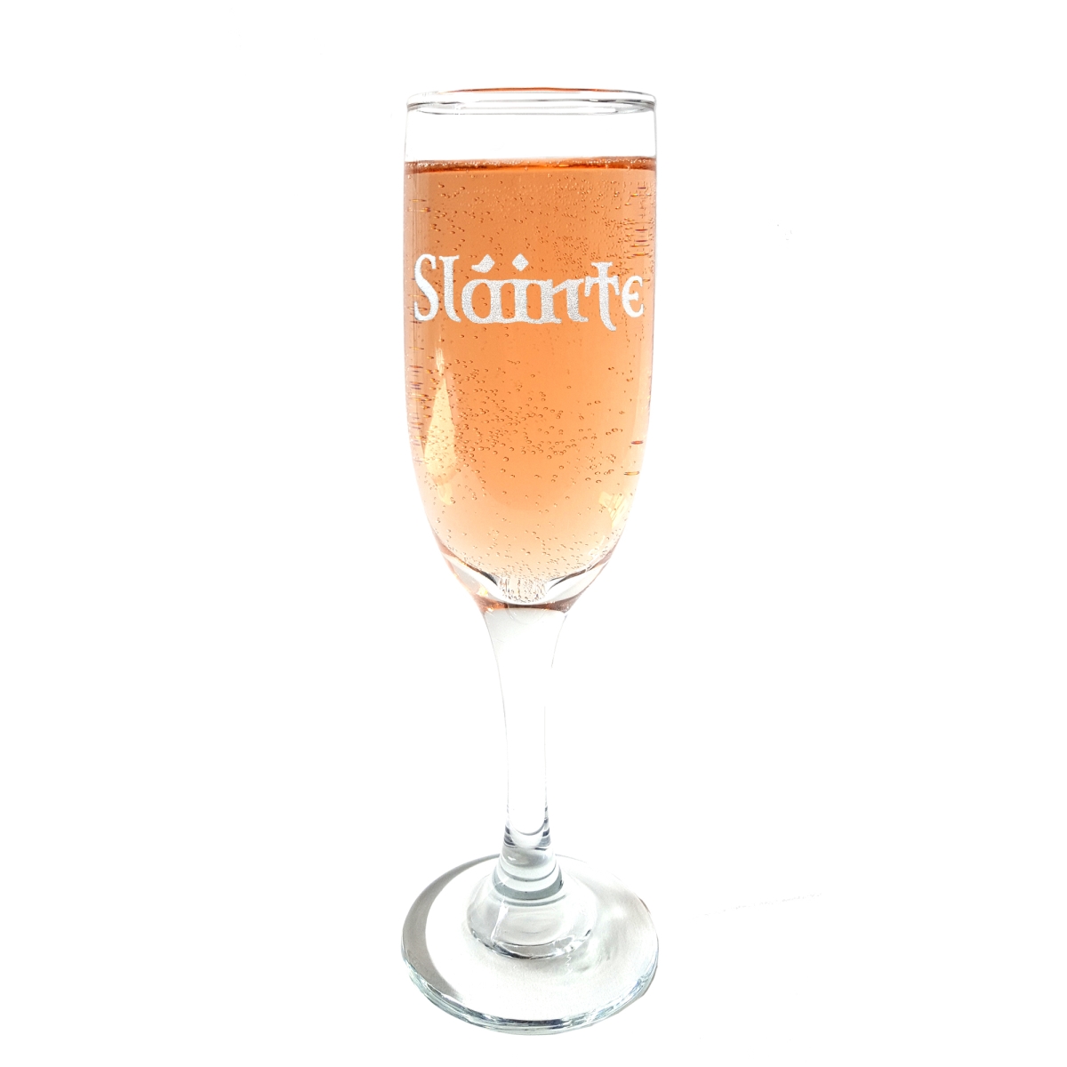Picture of Lyoncraft CHSL01 6 oz Slainte Engraved Champagne Flute Glass