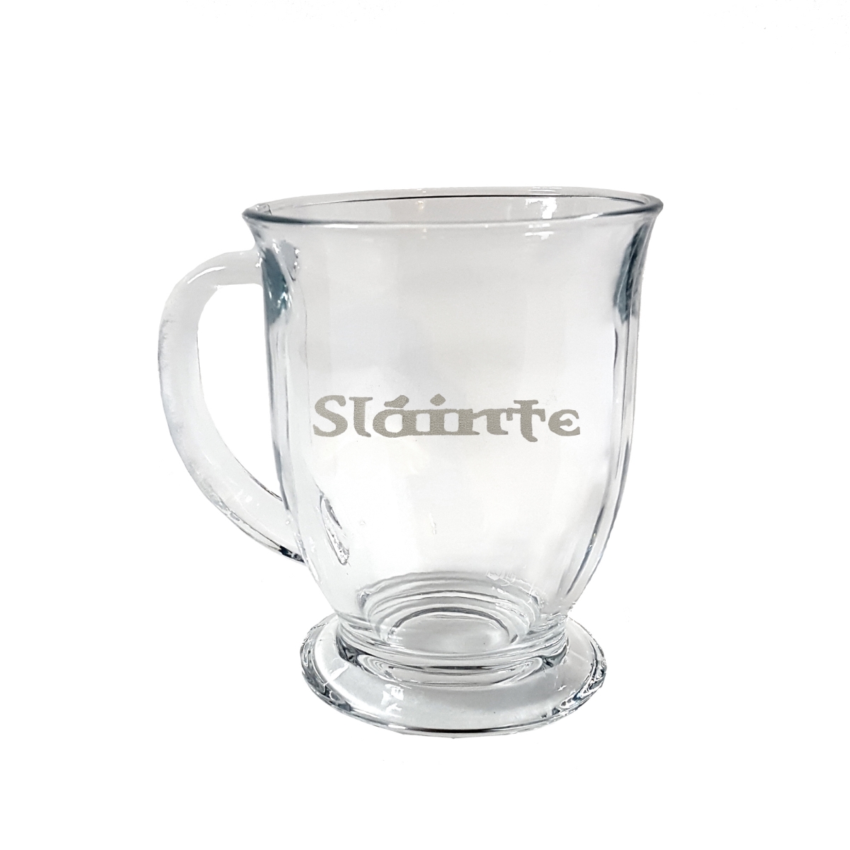 Picture of Lyoncraft COSL01 16 oz Slainte Engraved Glass Coffee Mug