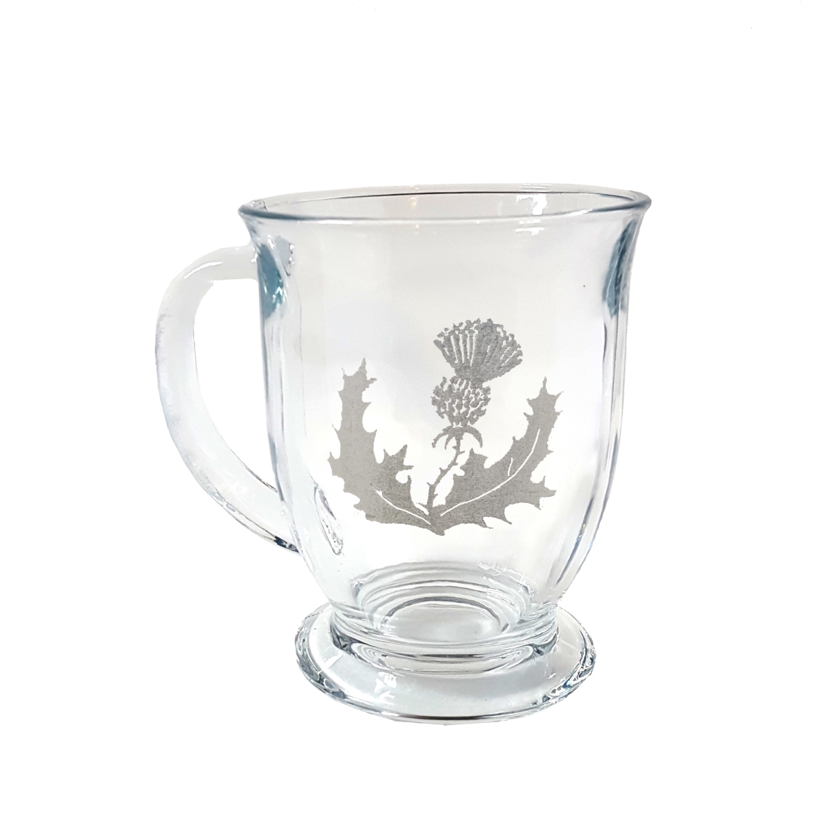 Picture of Lyoncraft COTH01 16 oz Scottish Thistle Engraved Glass Coffee Mug