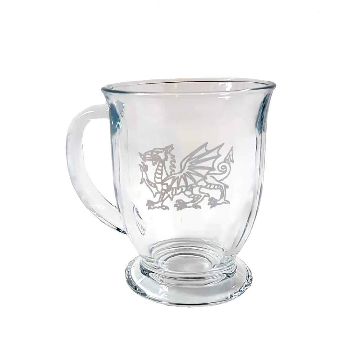 Picture of Lyoncraft COWD01 16 oz Welsh Dragon Engraved Glass Coffee Mug