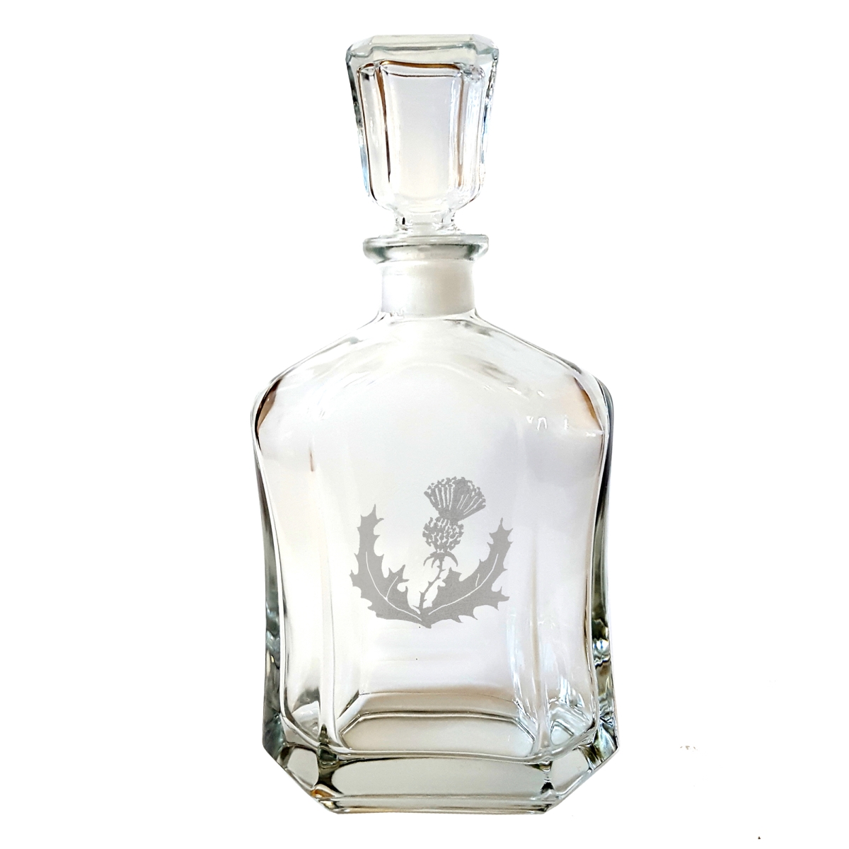 Picture of Lyoncraft DCTH01 23.75 oz Scottish Thistle Engraved Decanter Glass