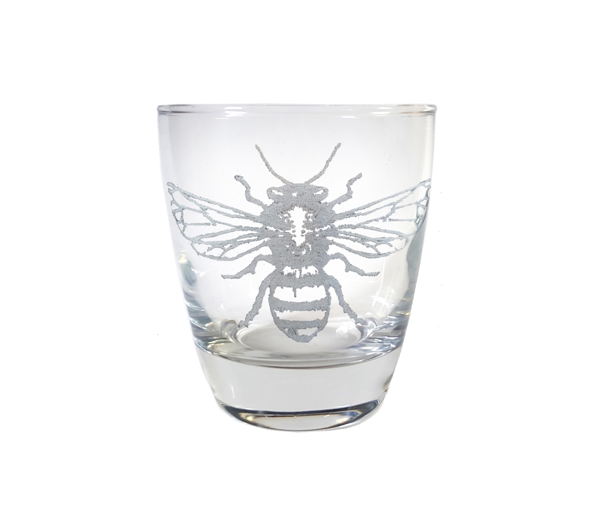 Picture of Lyoncraft LBBE01 10 oz Honey Bee Engraved Lowball Glass