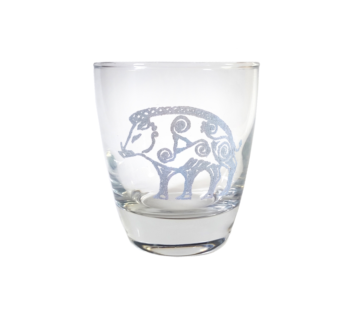 Picture of Lyoncraft LBBO01 10 oz Celtic Boar Engraved Lowball Glass