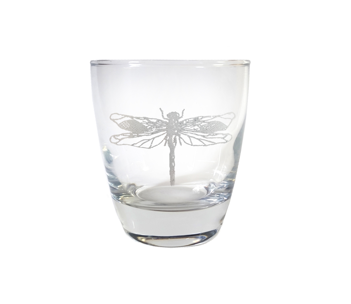 Picture of Lyoncraft LBDF01 10 oz Dragonfly Engraved Lowball Glass