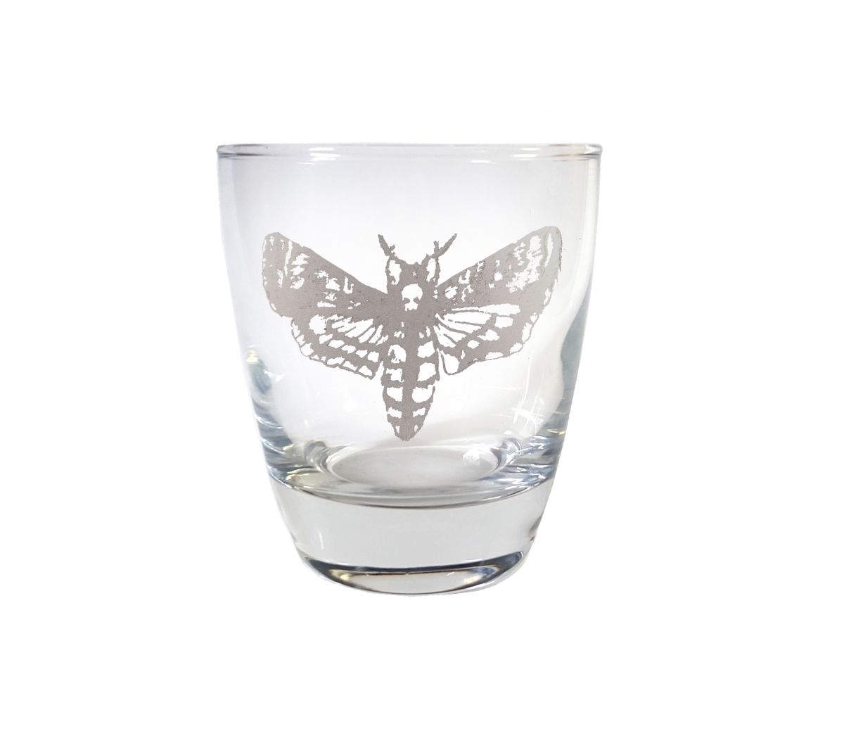 Picture of Lyoncraft LBDM01 10 oz Hawk Moth Engraved Lowball Glass