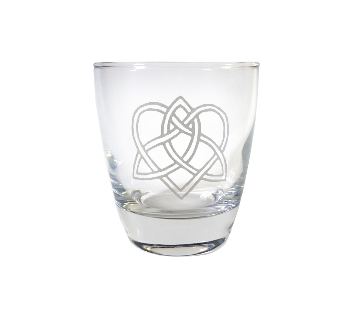 Picture of Lyoncraft LBLK01 10 oz Celtic Love Knot Engraved Lowball Glass