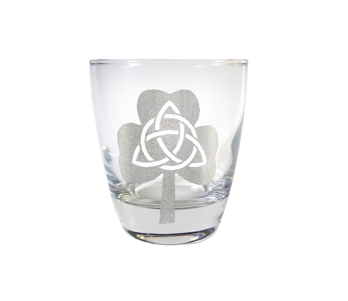 Picture of Lyoncraft LBTC01 Trinity Clover Engraved Lowball Glass