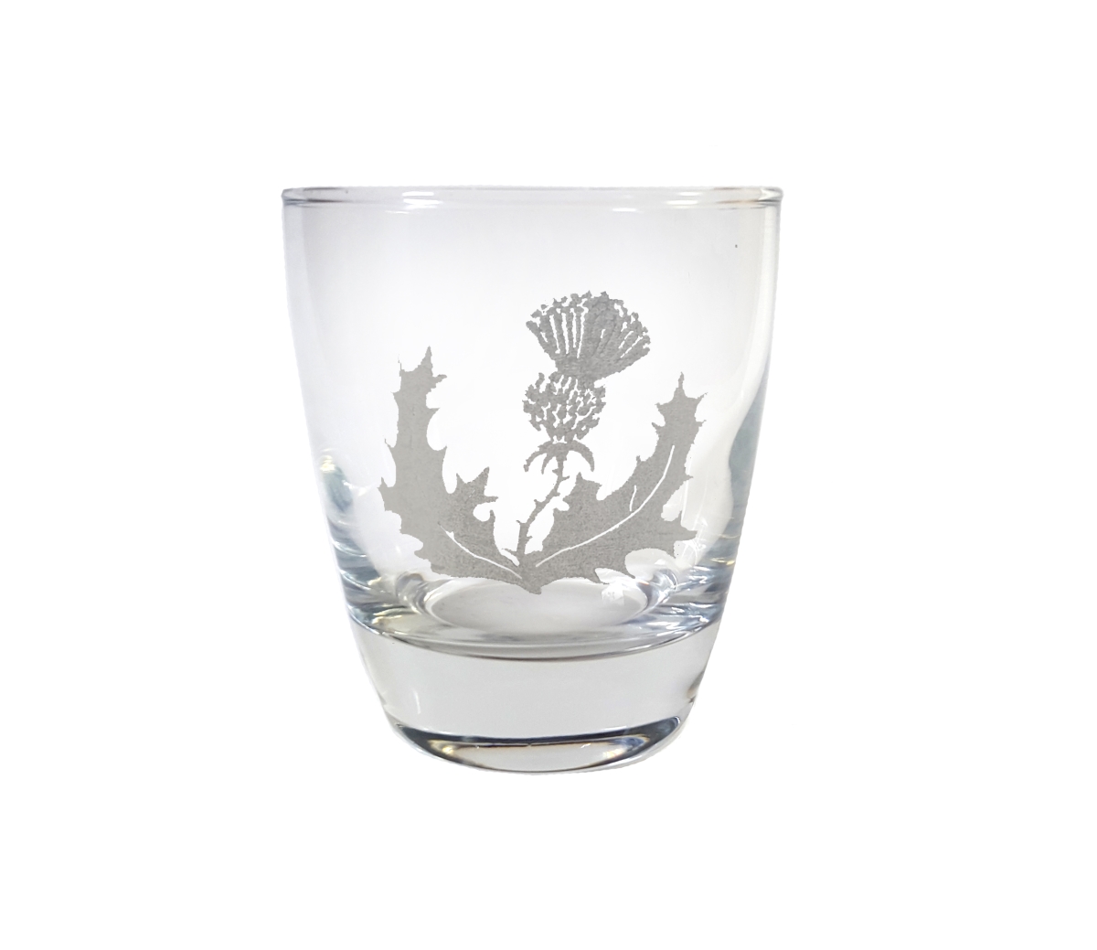 Picture of Lyoncraft LBTH01 10 oz Scottsh Thistle Engraved Lowball Glass