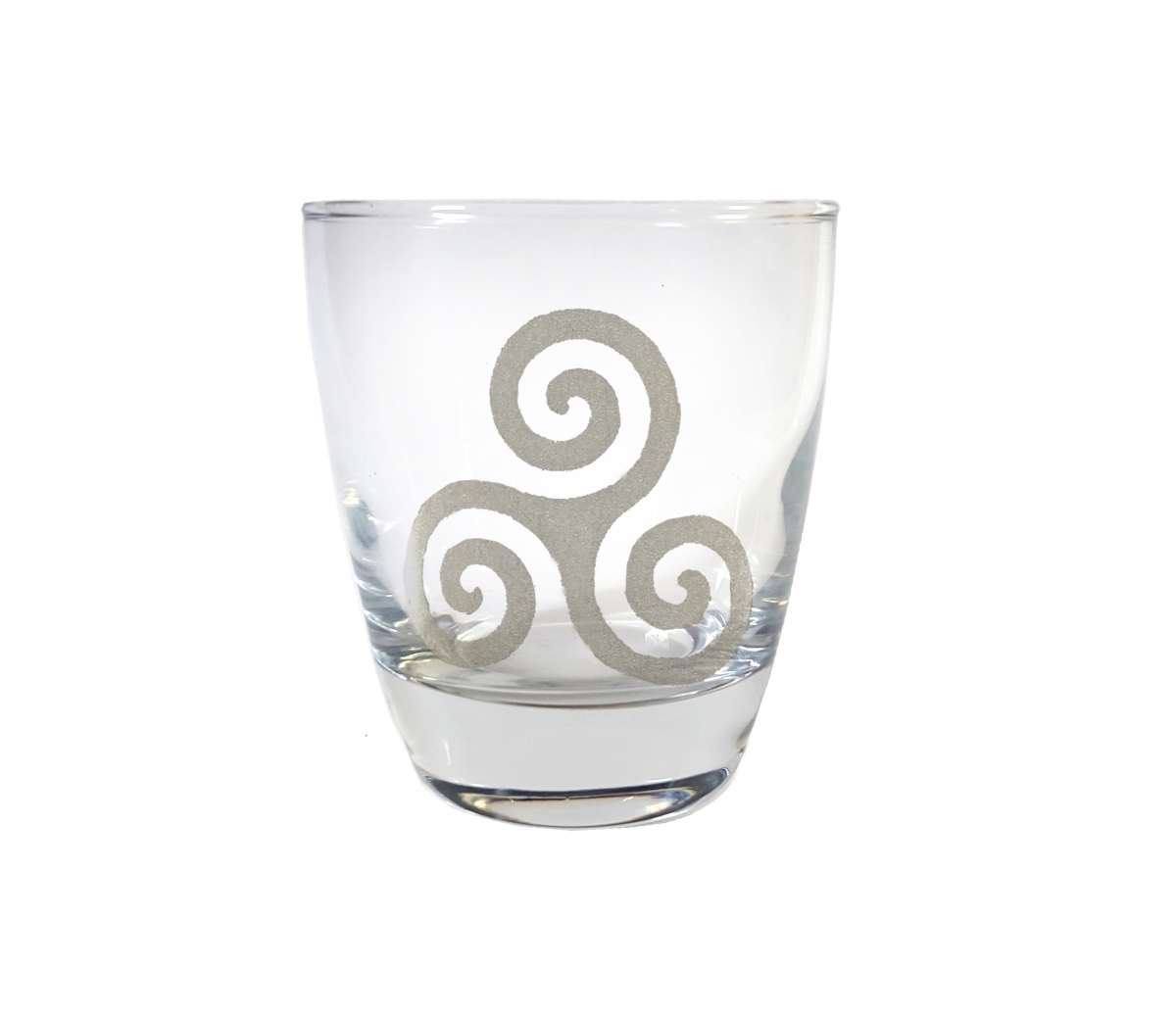 Picture of Lyoncraft LBTK01 10 oz Triskelion Engraved Lowball Glass