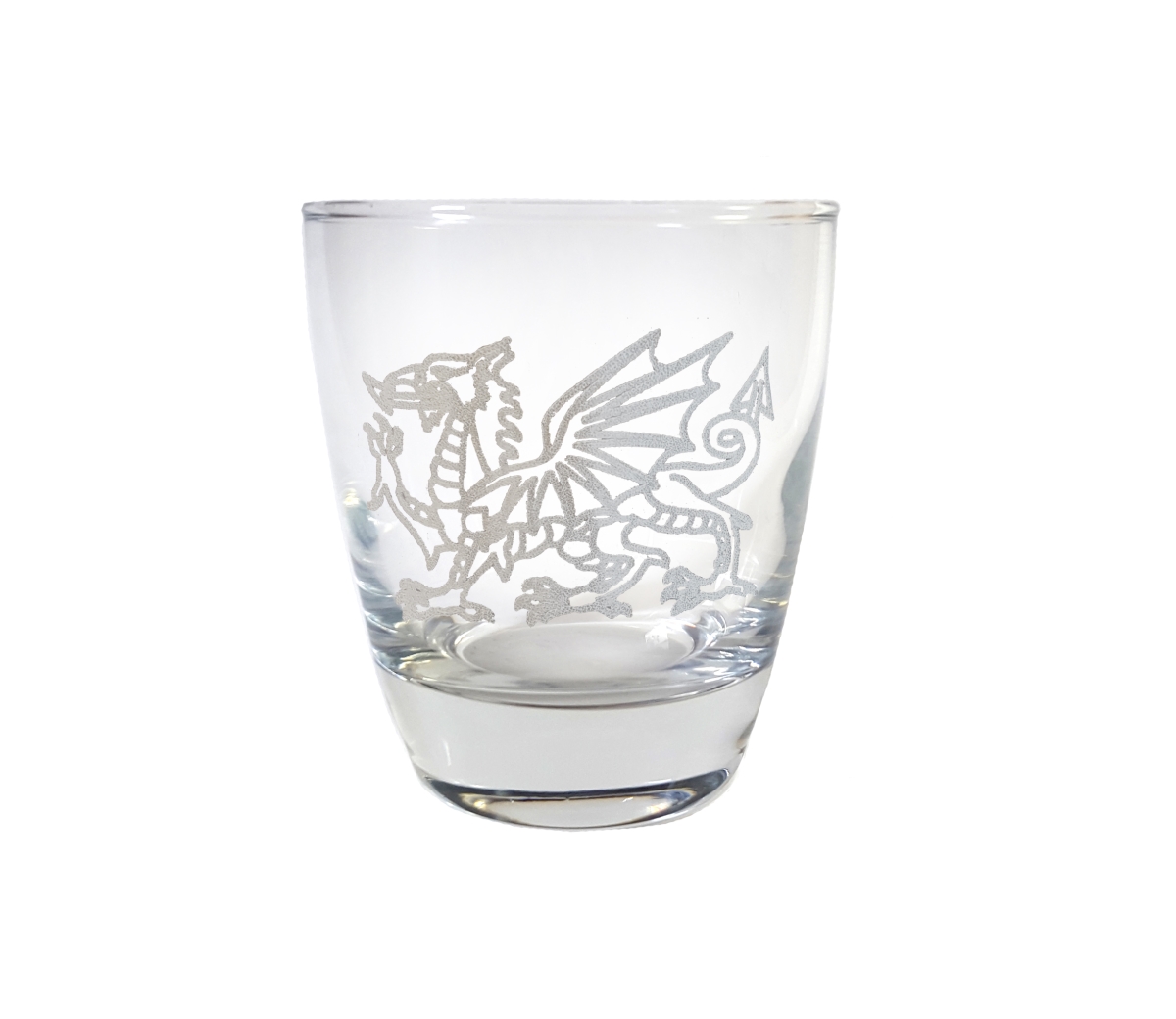 Picture of Lyoncraft LBWD01 10 oz Welsh Dragon Engraved Lowball Glass