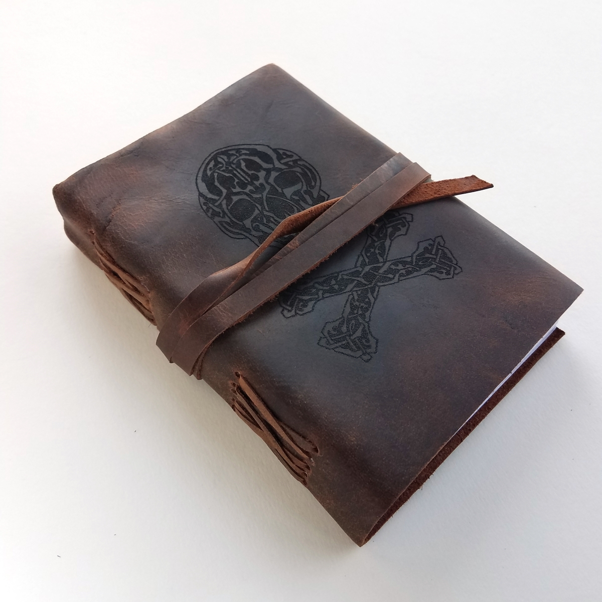 LJJR01 Jolly Roger Unlined Leather Journal Book
