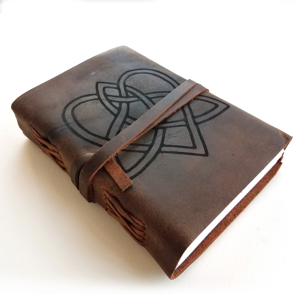 LJLK01 Celtic Love Knot Unlined Leather Journal Book