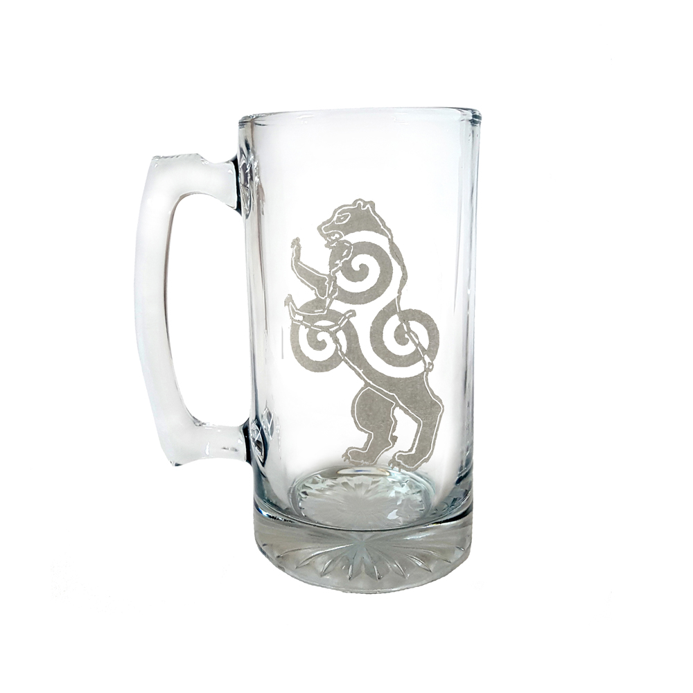 Picture of Lyoncraft LSBR01 26 oz Celtic Bear Engraved Stein Glass