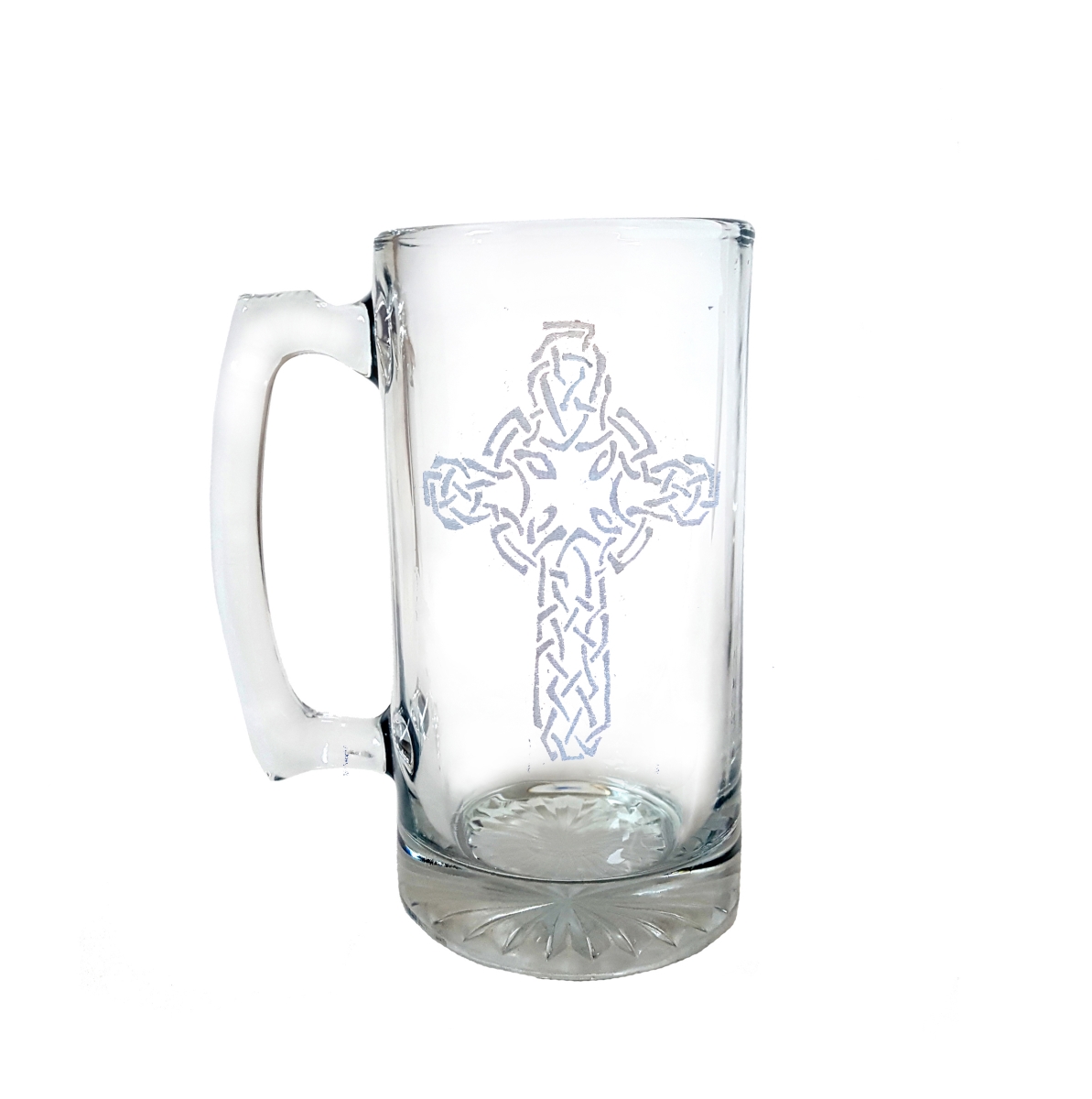 Picture of Lyoncraft LSCR02 26 oz Celtic Cross Engraved Stein Glass