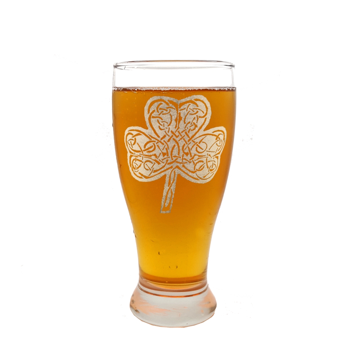 Picture of Lyoncraft PICL01 19 oz Celtic Clover Engraved Pint Glass