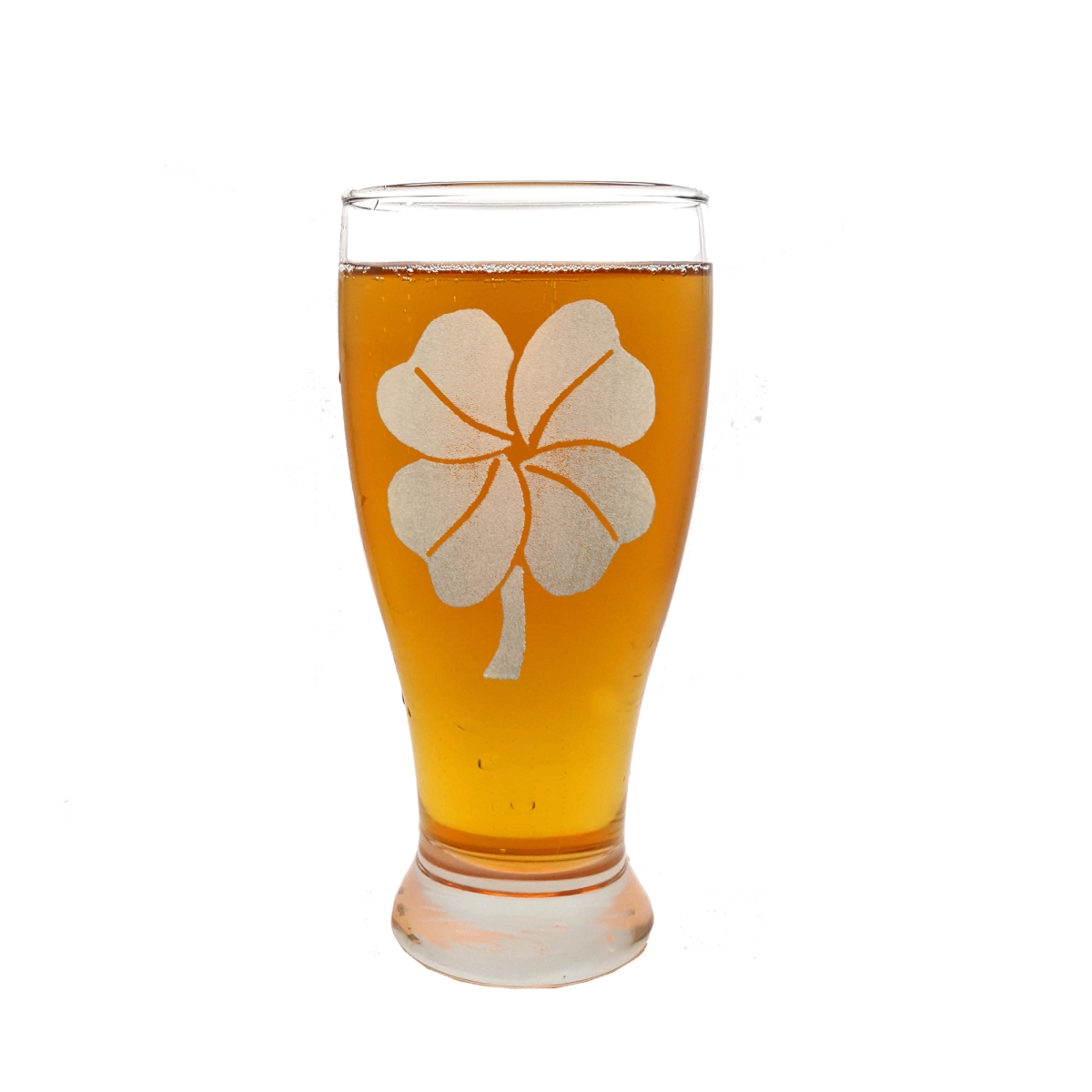 Picture of Lyoncraft PIFC01 19 oz Four Leaf Clover Engraved Pint Glass