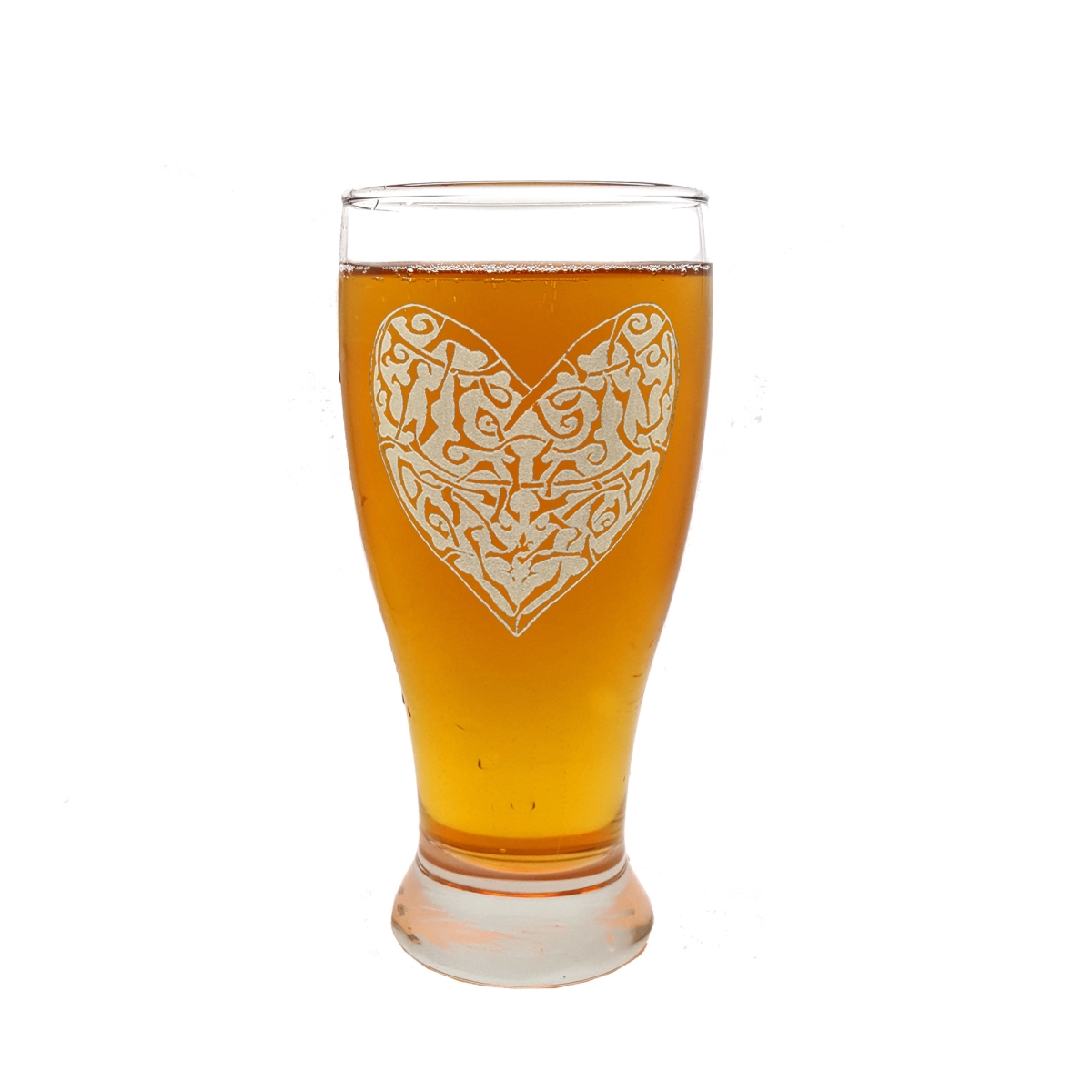 Picture of Lyoncraft PIHR01 19 oz Celtic Heart Engraved Pint Glass