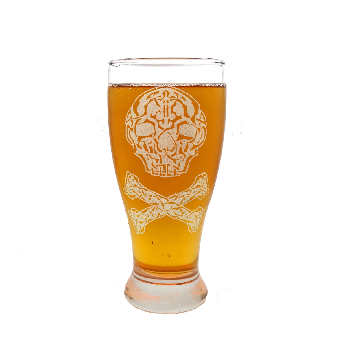 Picture of Lyoncraft PIJR01 19 oz Celtic Jolly Roger Engraved Pint Glass