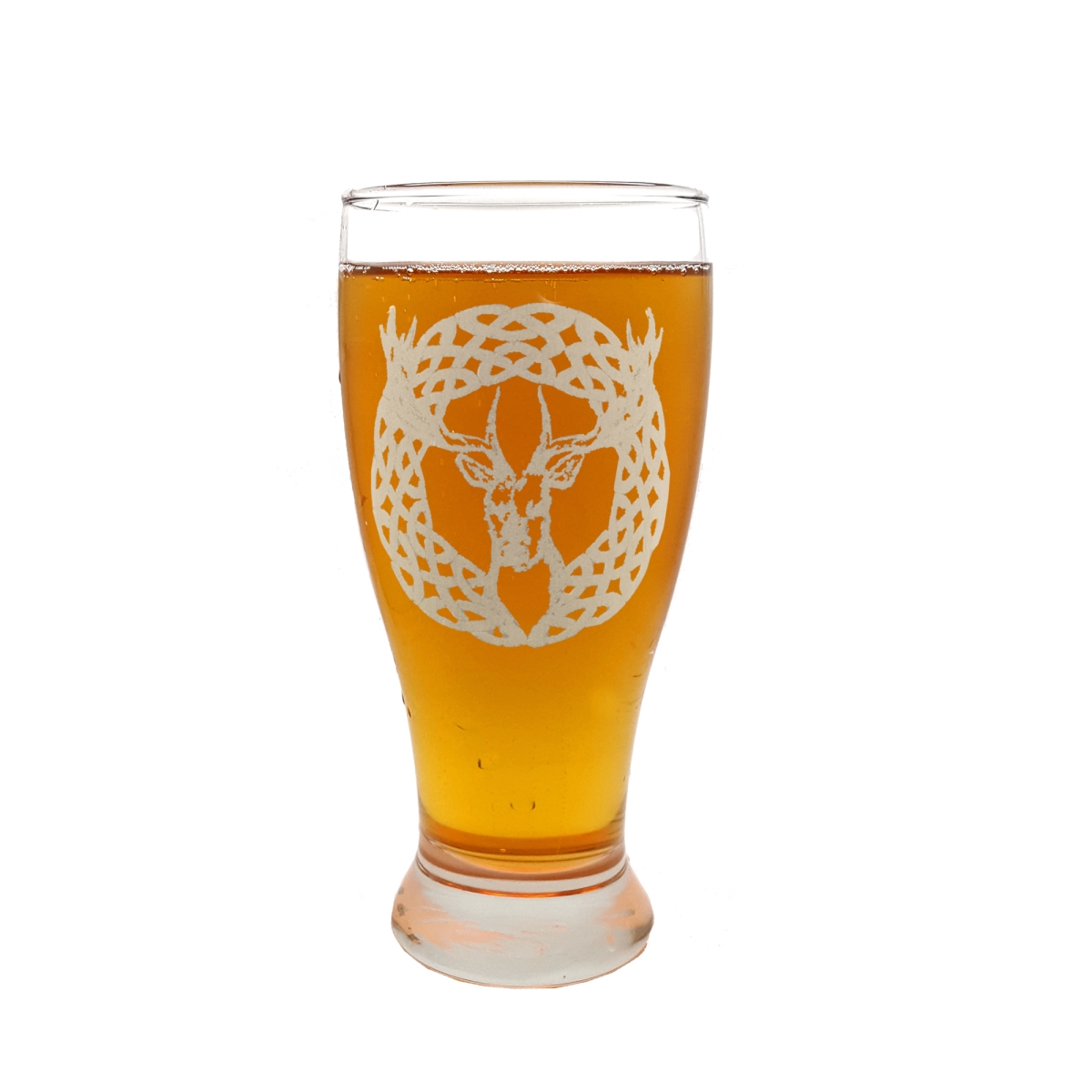 Picture of Lyoncraft PISG01 19 oz Celtic Stag Engraved Pint Glass
