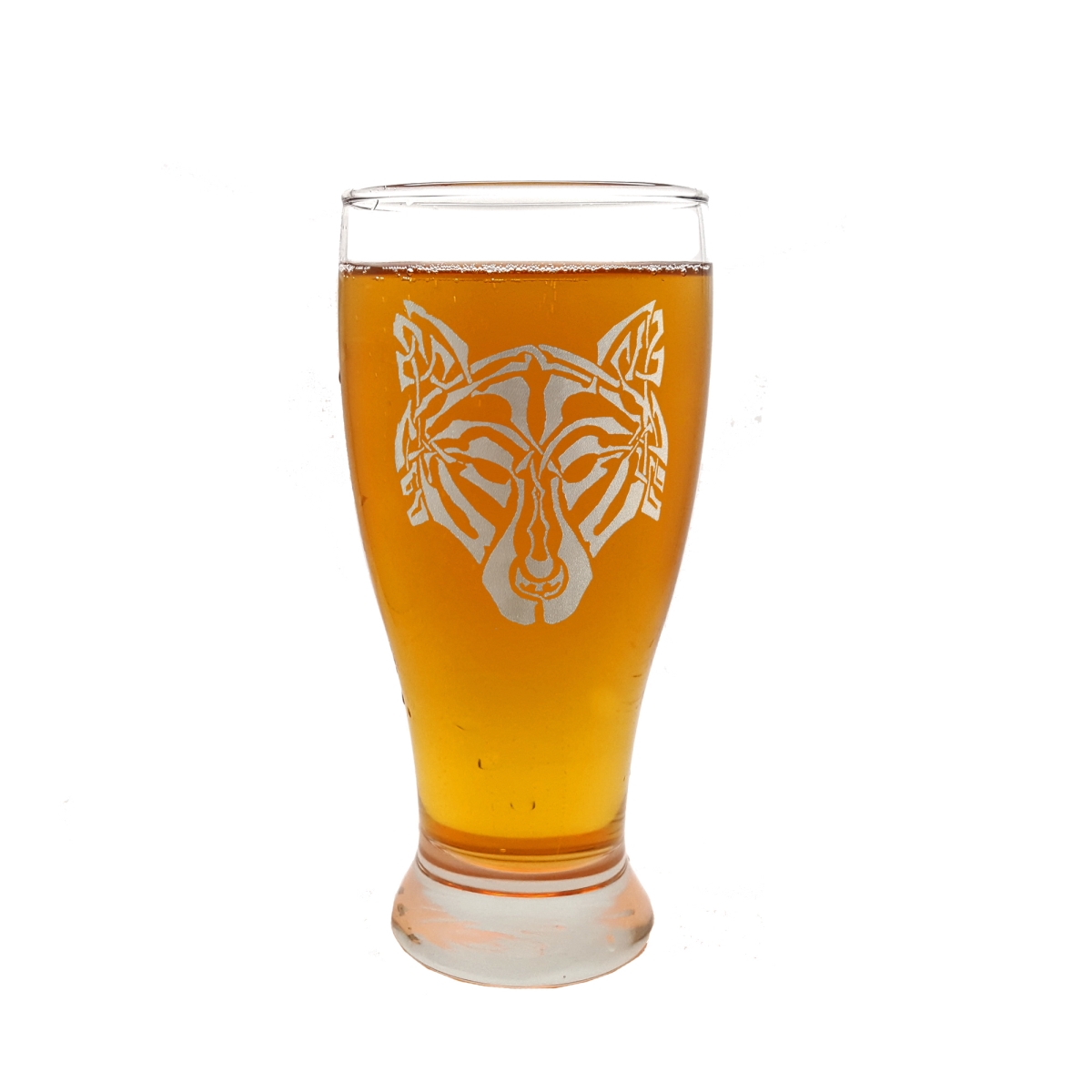 Picture of Lyoncraft PIWO01 19 oz Celtic Wolf Engraved Pint Glass