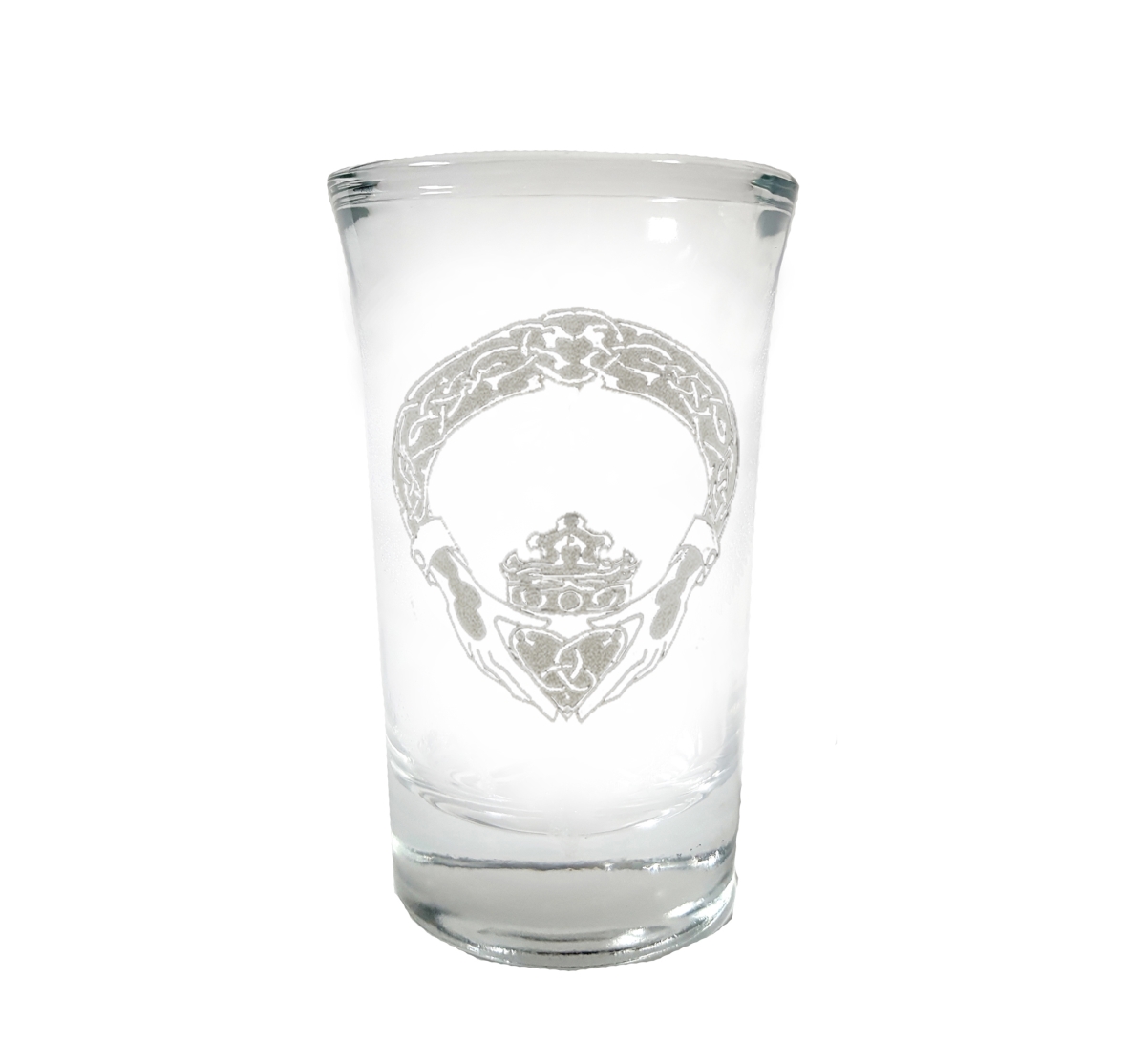 Picture of Lyoncraft SHCG01 1.5 oz Claddagh Engraved Shot Glass