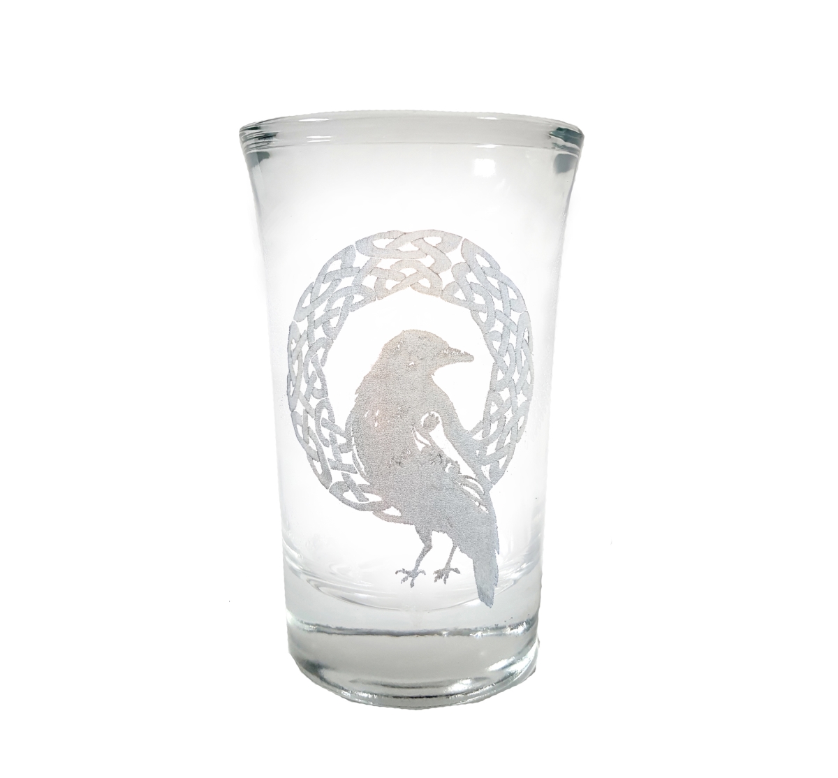 Picture of Lyoncraft SHRV01 1.5 oz Celtic Raven Enraved Shot Glass