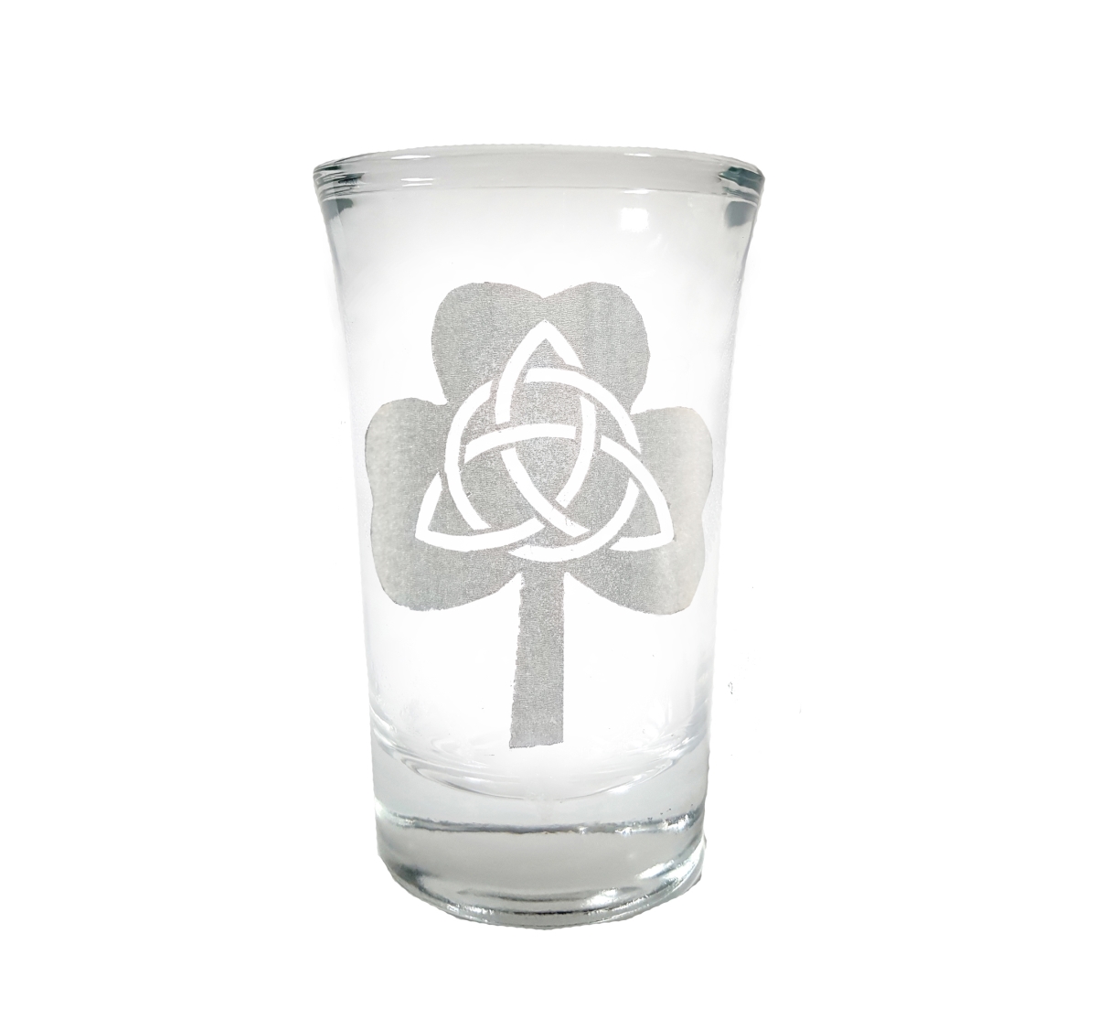 Picture of Lyoncraft SHTC01 1.5 oz Trinity Clover Engraved Shot Glass
