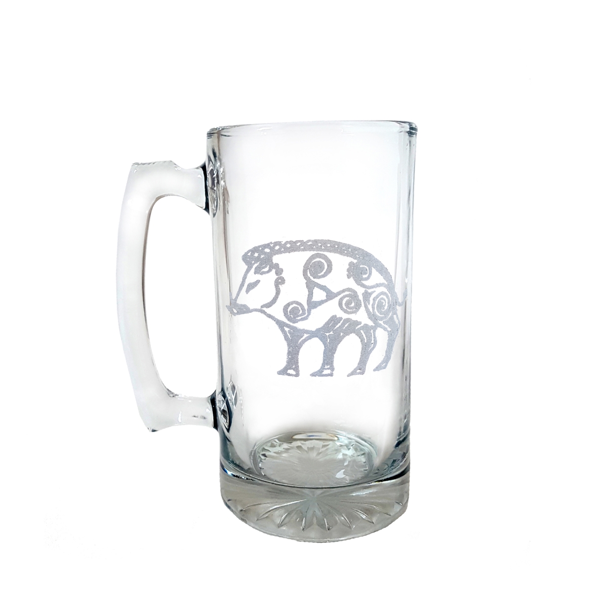 Picture of Lyoncraft SSBO01 16 oz Celtic Boar Engraved Stein Glass