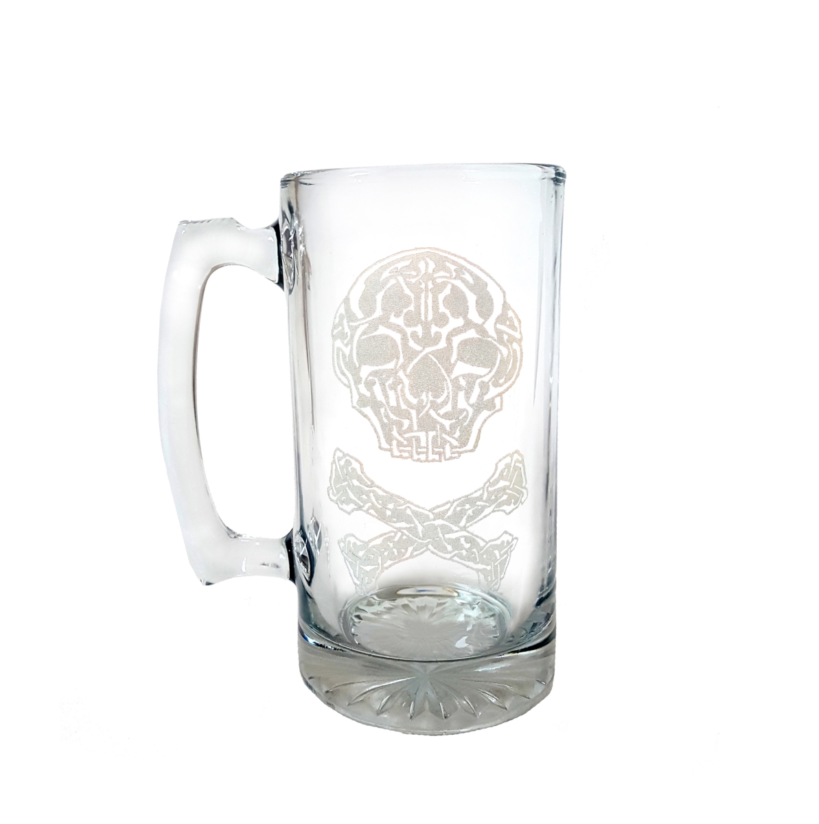 Picture of Lyoncraft SSJR01 16 oz Jolly Roger Engraved Stein Glass