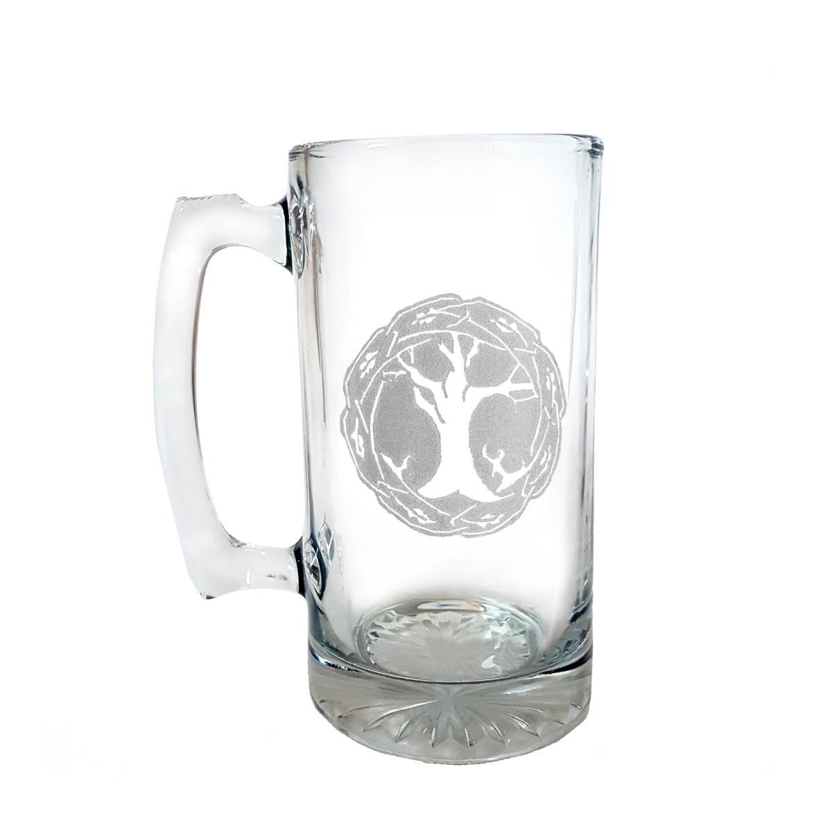 Picture of Lyoncraft SSTL01 16 oz Tree Of Life Engraved Stein Glass