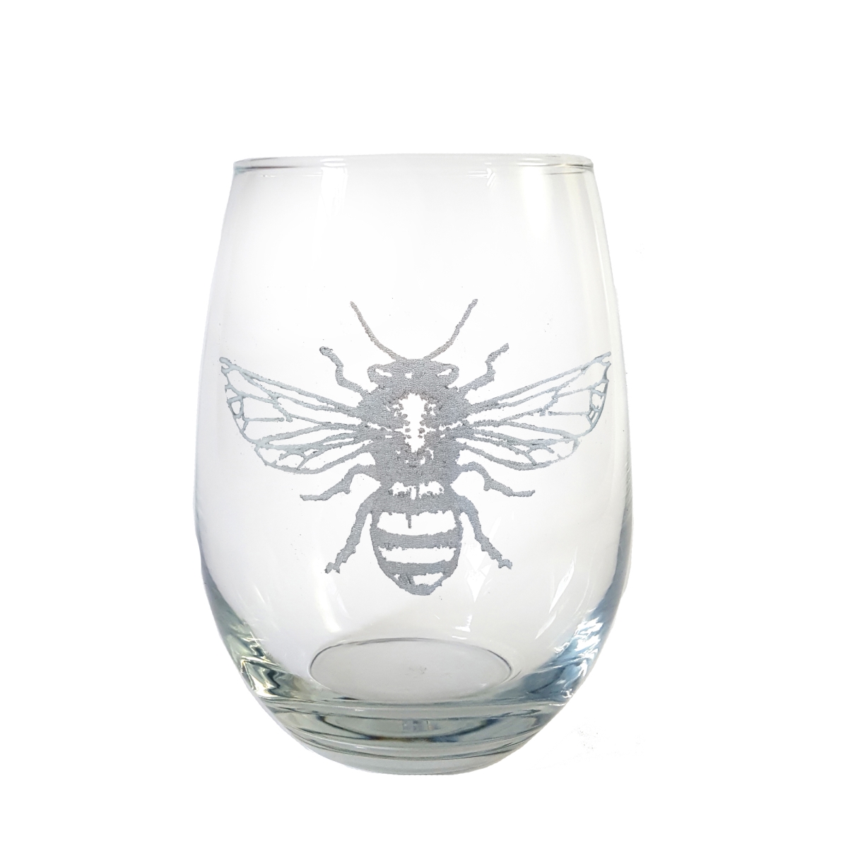 Picture of Lyoncraft SWBE01 18 oz Honey Bee Engraved Stemless Wine Glass