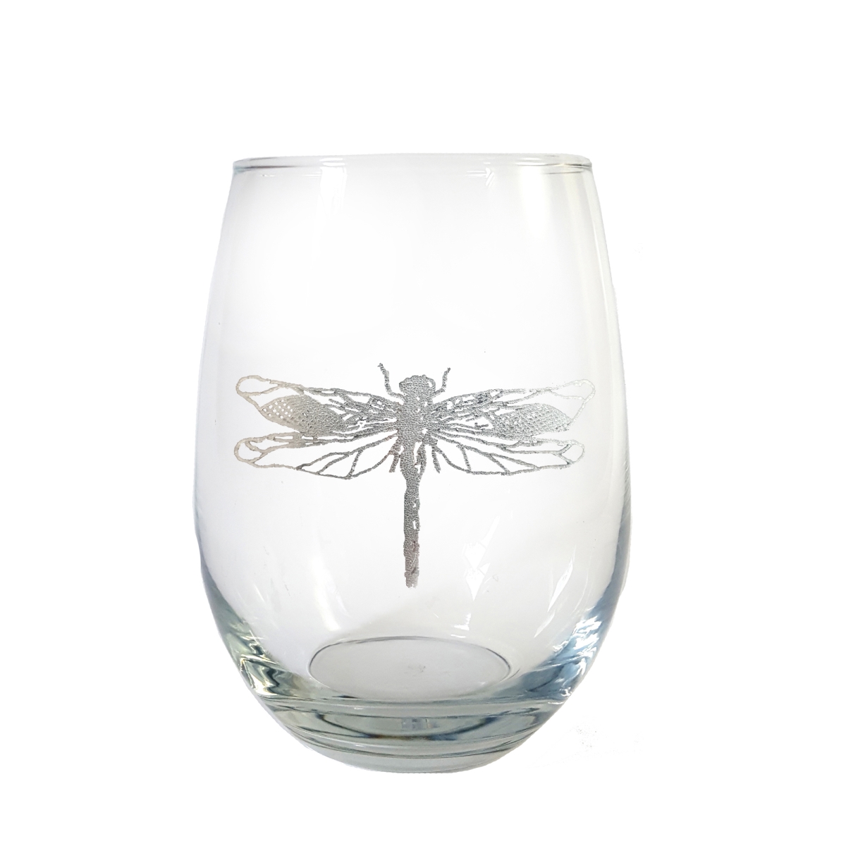 Picture of Lyoncraft SWDF01 18 oz Dragonfly Engraved Stemless Wine Glass