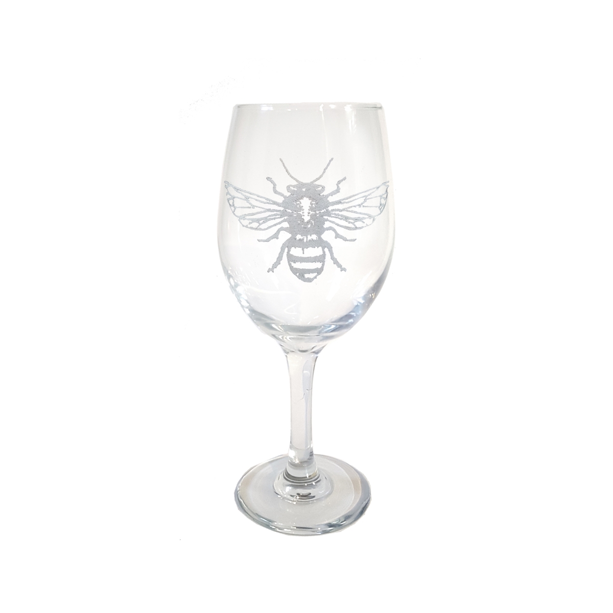 Picture of Lyoncraft WIBE01 18 oz Honey Bee Engraved Wine Glass