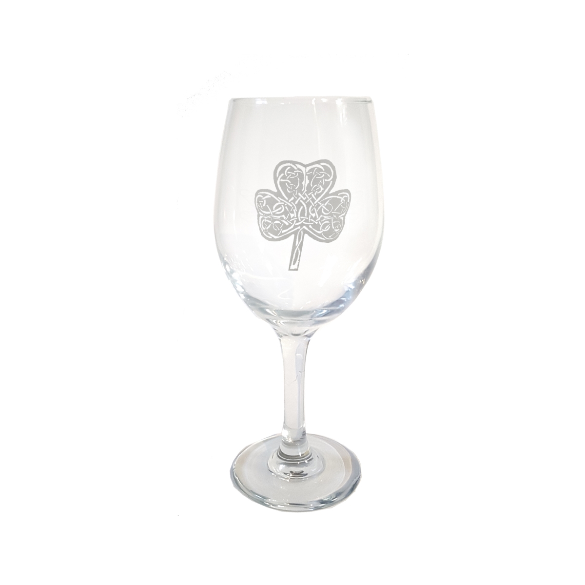 Picture of Lyoncraft WICL01 18 oz Celtic Clover Engraved Wine Glass