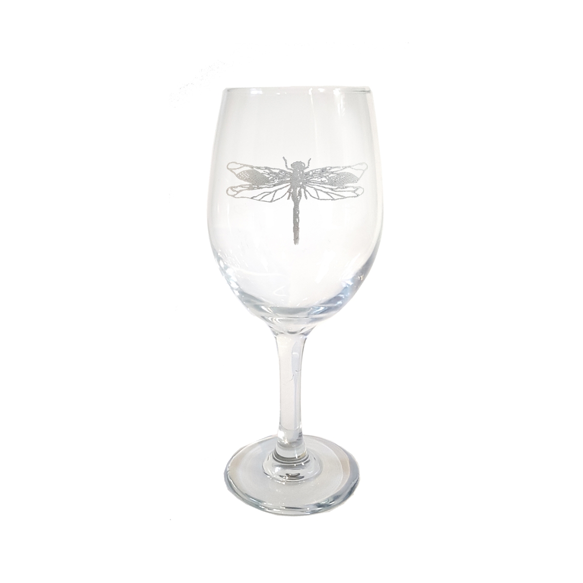 Picture of Lyoncraft WIDF01 18 oz Dragonfly Engraved Wine Glass