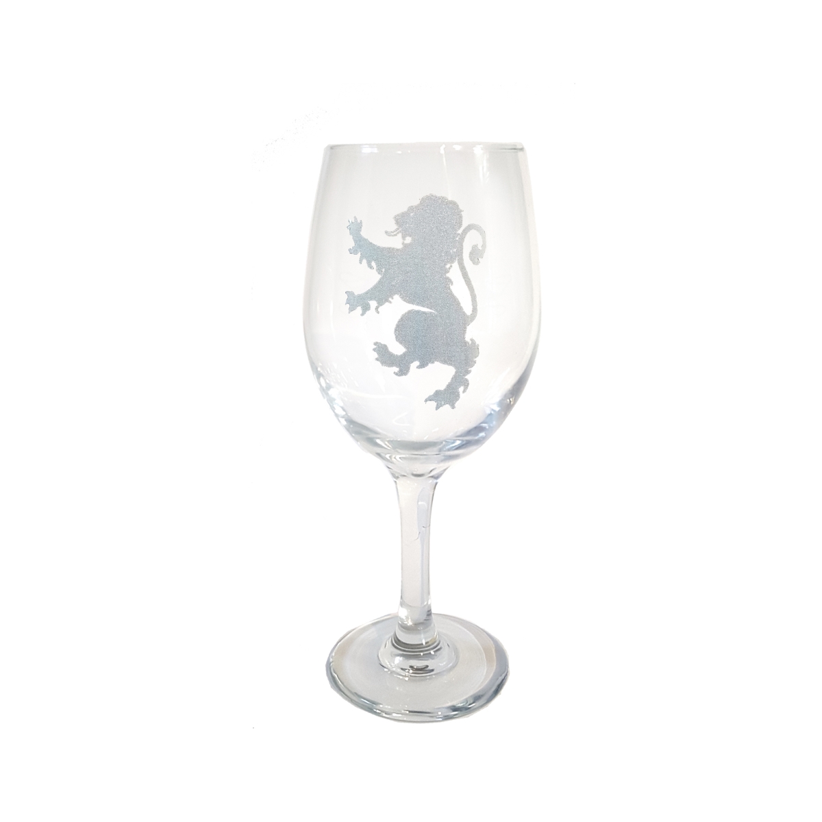 Picture of Lyoncraft WILR01 18 oz Lion Rampant Engraved Wine Glass