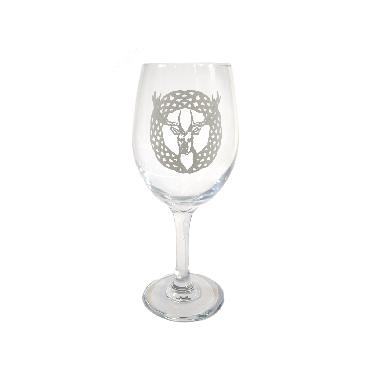 Picture of Lyoncraft WISG01 18 oz Celtic Stag Engraved Wine Glass