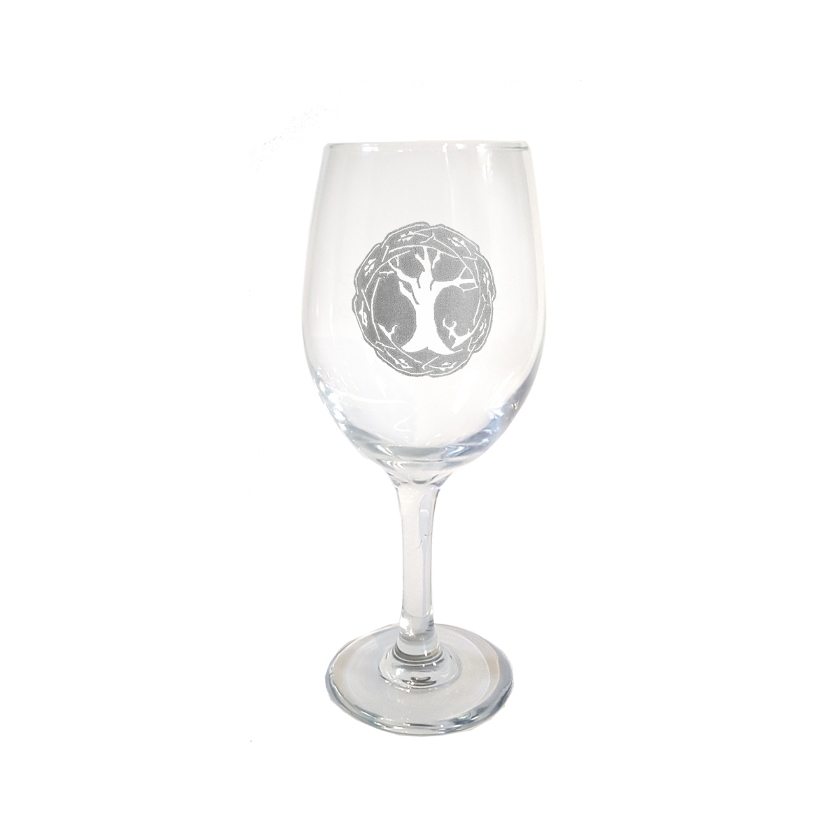 Picture of Lyoncraft WITL01 18 oz Tree Of Life Engraved Wine Glass