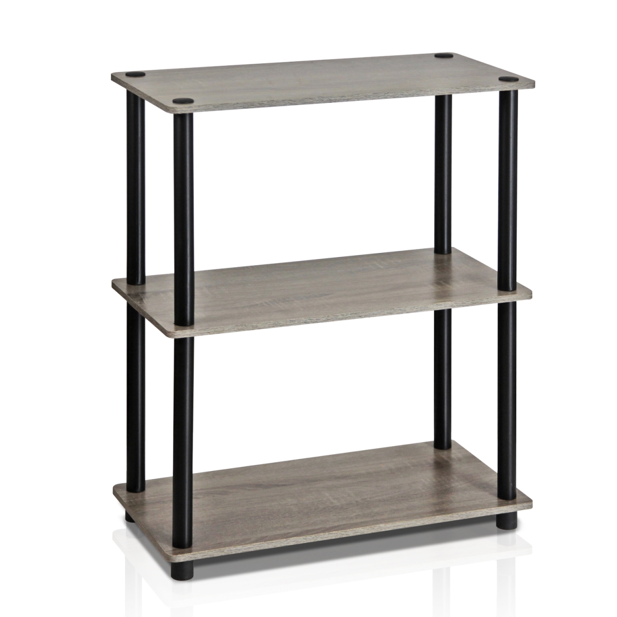 10024GYW-BK Turn-N-Tube 3-Tier Compact Multipurpose Shelf Display Rack