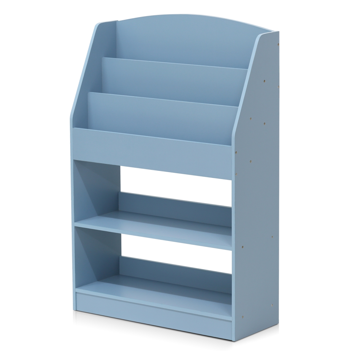 Kidkanac Magazine & Bookshelf with Toy Storage, Light Blue