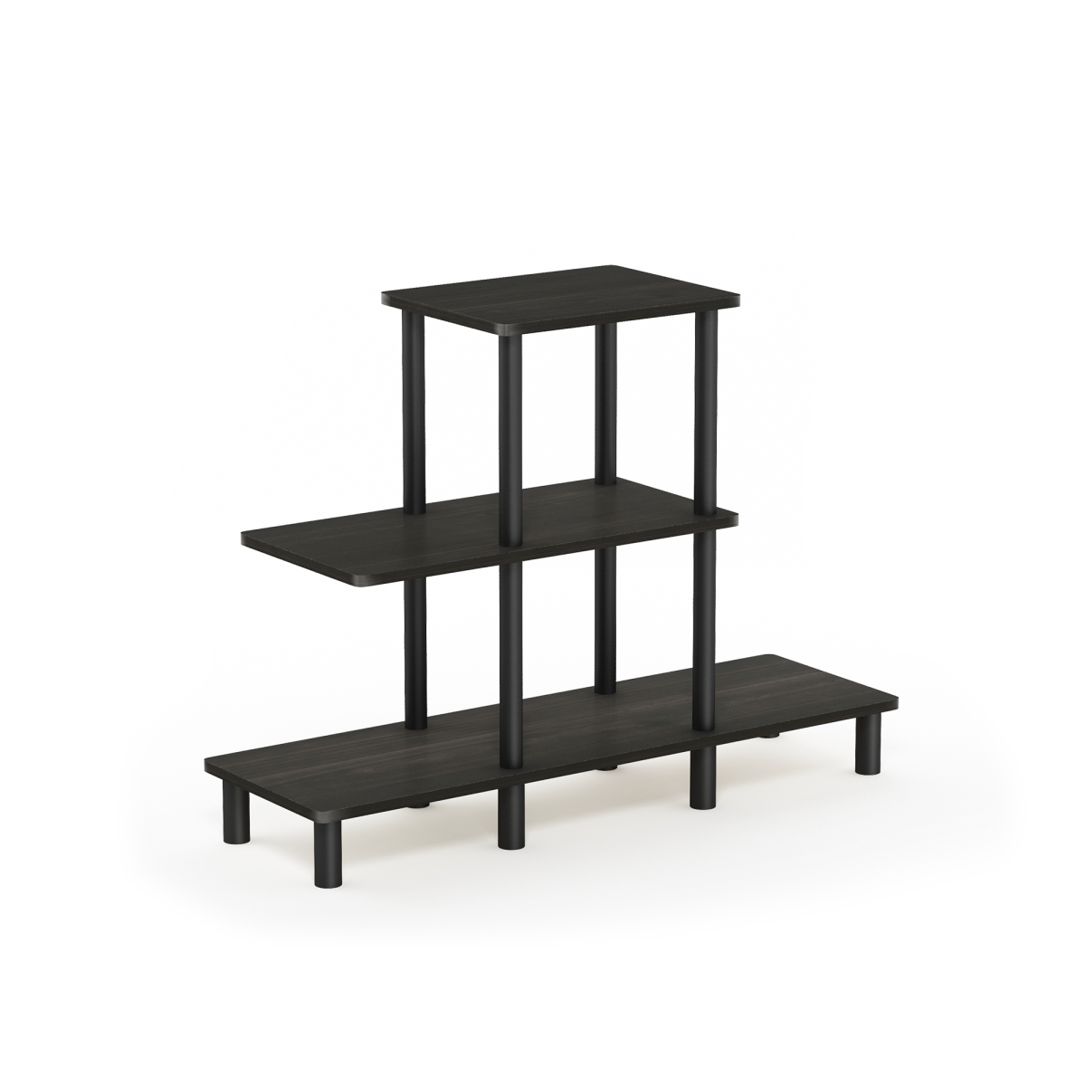 18139EX-BK 3-Tier Turn-N-TubeDesign Display Rack - Espresso & Black