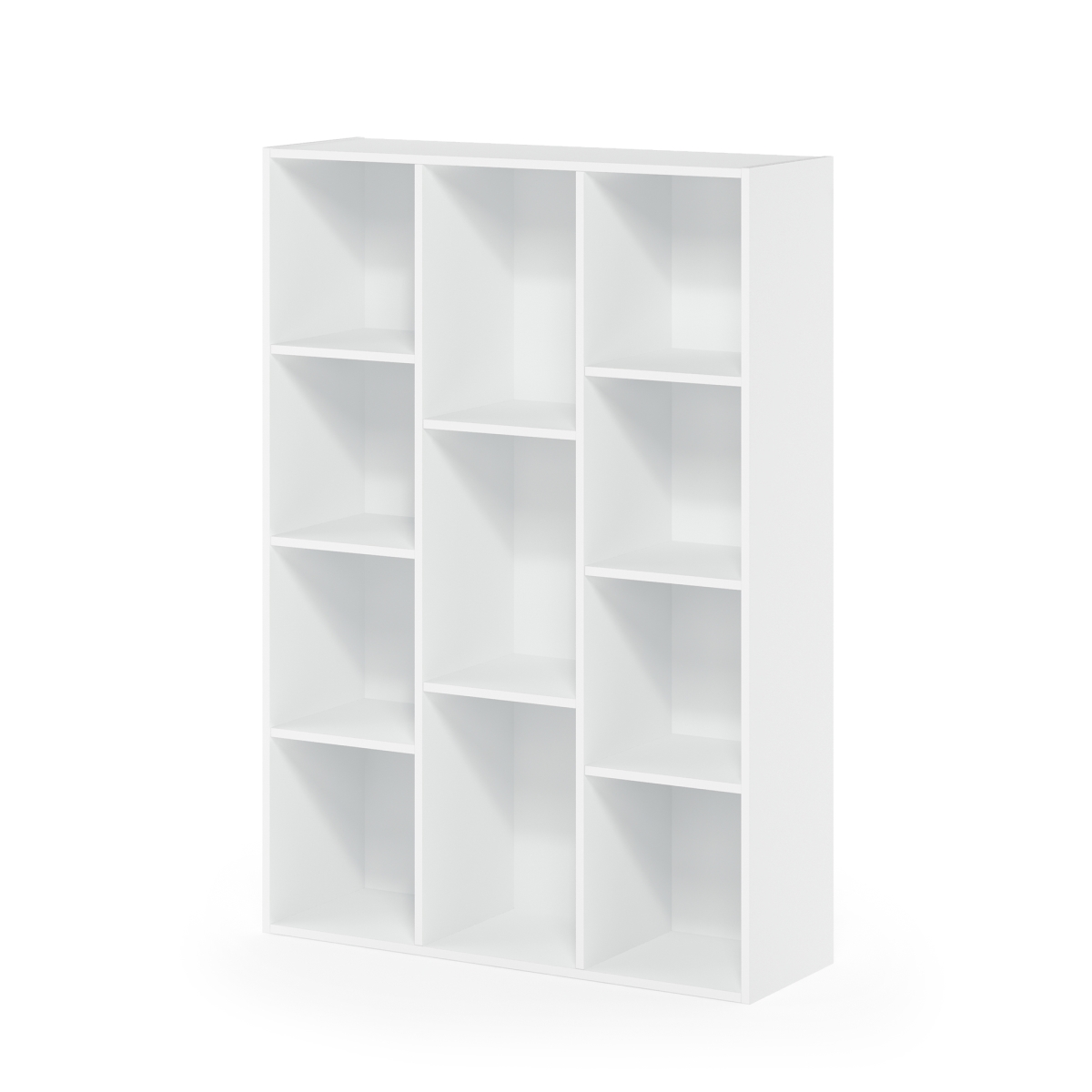 Picture of Furinno 11107WH 11-Cube Reversible Open Shelf Bookcase, White