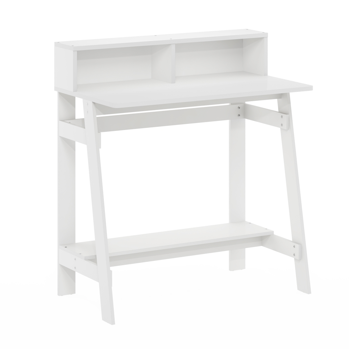 17.9 x 31.6 x 35.5 in. Simplistic a Frame Computer Desk, White