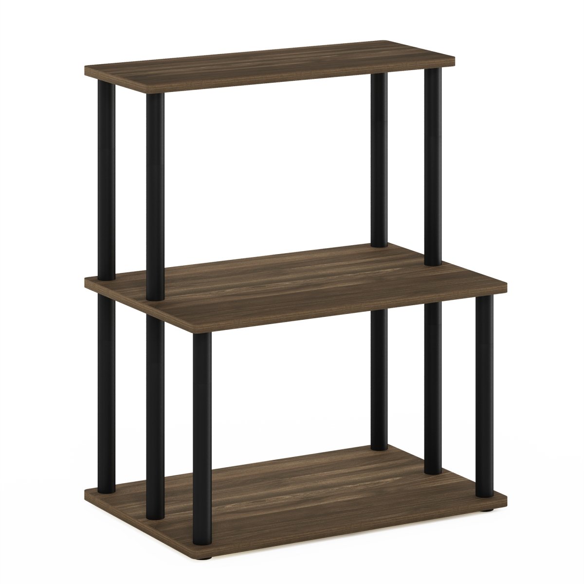 Turn-N-Tube 3-Tier Toolless Kitchen Storage Shelf, Columbia Walnut & Black -  LRL, LR3035427