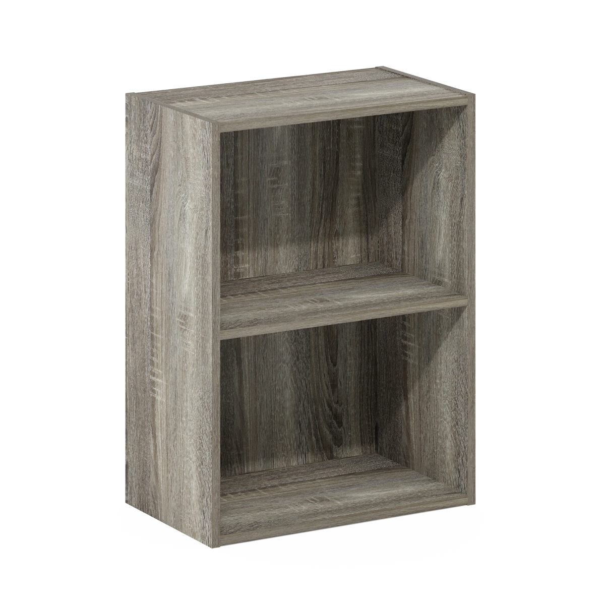 Luder 2-Tier Open Shelf Bookcase, French Oak