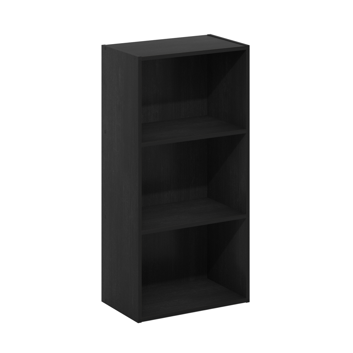 Luder 3-Tier Open Shelf Bookcase, Blackwood