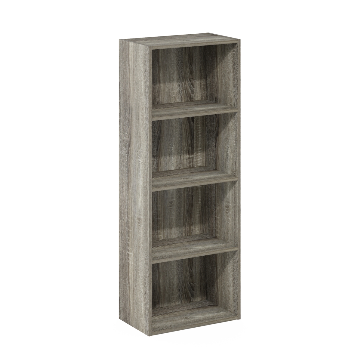 Luder 4-Tier Open Shelf Bookcase, French Oak