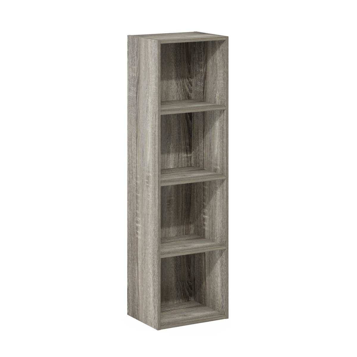 Pasir 4-Tier Open Shelf Bookcase, French Oak