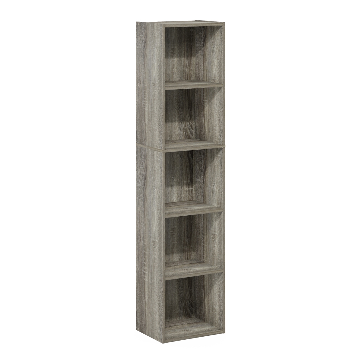 Pasir 5-Tier Open Shelf Bookcase, French Oak